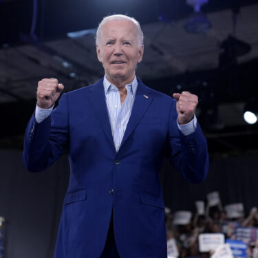 FILE - President Joe Biden walks on stage to speak at a campaign rally, the day after the debate with Republican presidential candidate former President Donald Trump June 28, 2024, in Raleigh, N.C. (AP Photo/Evan Vucci, File)