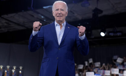 FILE - President Joe Biden walks on stage to speak at a campaign rally, the day after the debate with Republican presidential candidate former President Donald Trump June 28, 2024, in Raleigh, N.C. (AP Photo/Evan Vucci, File)