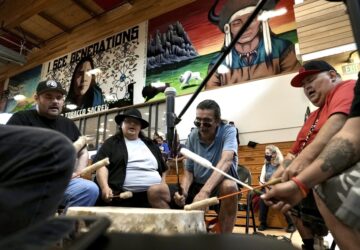 Native Americans Drumming