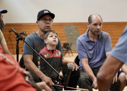 Native Americans Drumming