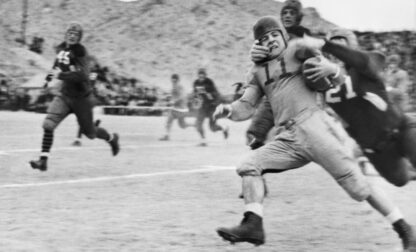 Foootball  College  Game Sun Bowl 1937 Texas  vs W. Virginia