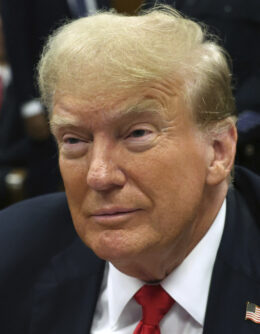 Former President Donald Trump appears at Manhattan criminal court before closing arguments in his hush money trial in New York, Tuesday, May 28, 2024. (Spencer Platt/Pool Photo via AP)